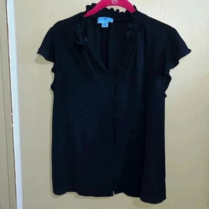 CECE BLACK BLOUSE size small